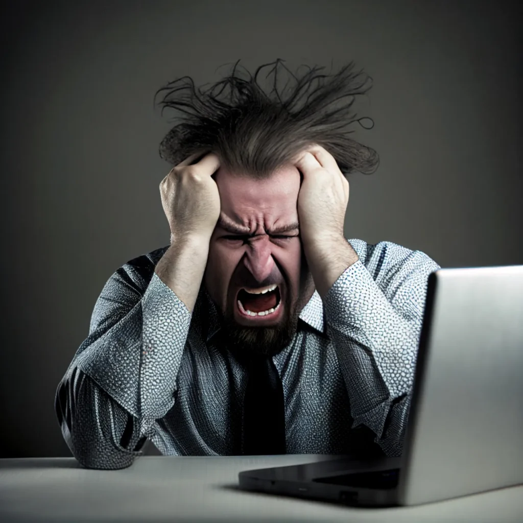 man learning bad ways to deal with stress