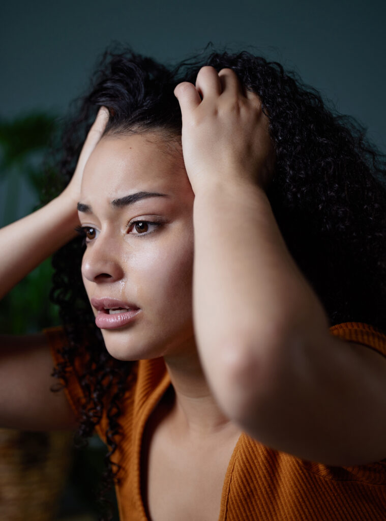 Woman who is needing Borderline Personality Disorder Treatment in Fresno, california at sierra meadows behavioral health.