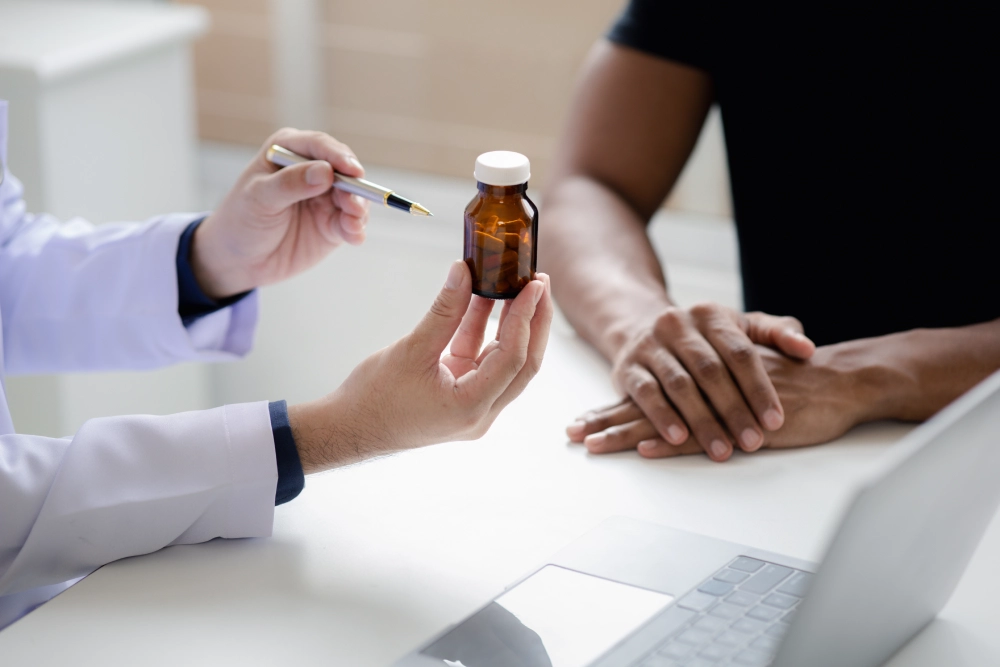 Doctors discussing medication-assisted treatment in fresno