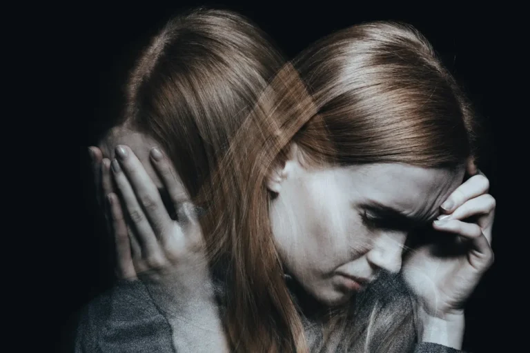 Woman suffering from rumination triggered by trauma.