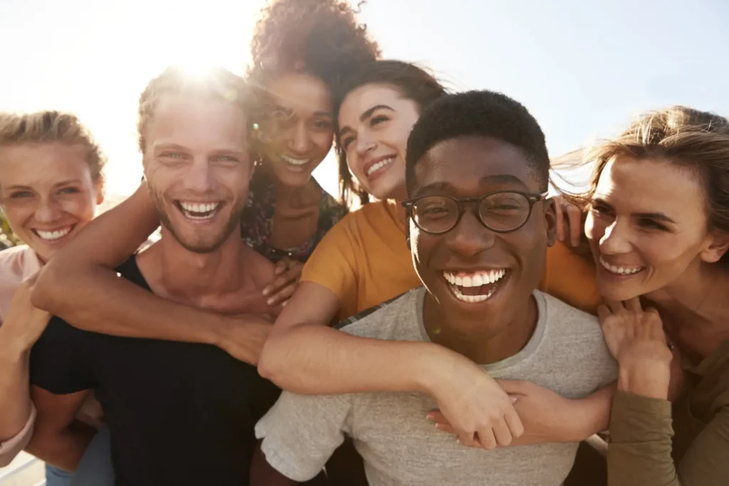 smiling friends enjoying time together outdoors 2026 03 10 03 18 31 utc - Mental Health Treatment at Sierra Meadows Behavioral Health