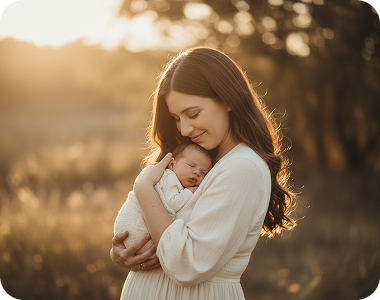 Perinatal Illustration mother holding baby - Mental Health Treatment at Sierra Meadows Behavioral Health